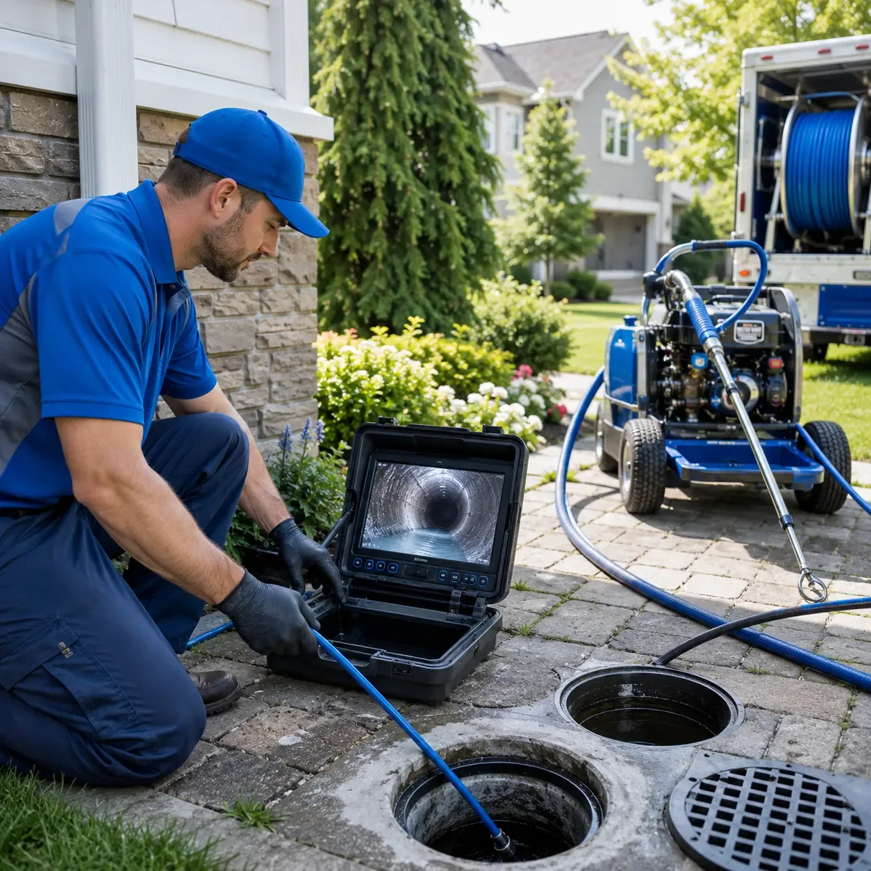Outdoor drain cleaning professionals serving South Hamilton, MA